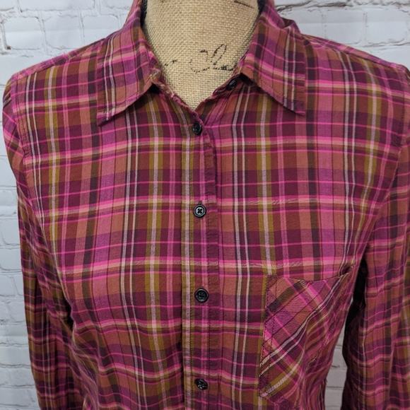 Gap Button Down Plaid Shirt Small - Picture 5 of 7